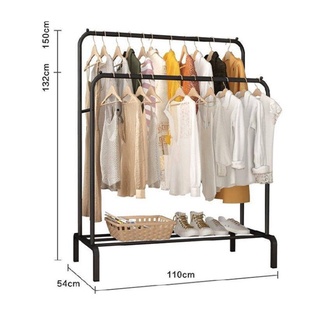 HOUSEHOLD CLOTHES HANGER #SINGLE #DOUBLE POLE/ DRYING RACK (RAK PENYIDAI  BAJU)