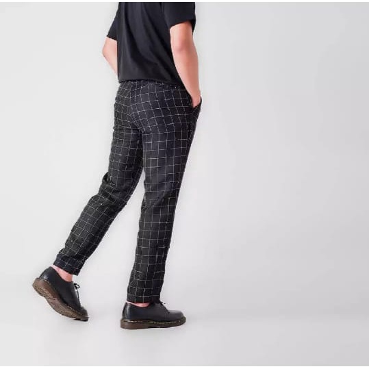 Wepants Men's Chino Tartan Pants Slim Fit Jumbo Super Big Size