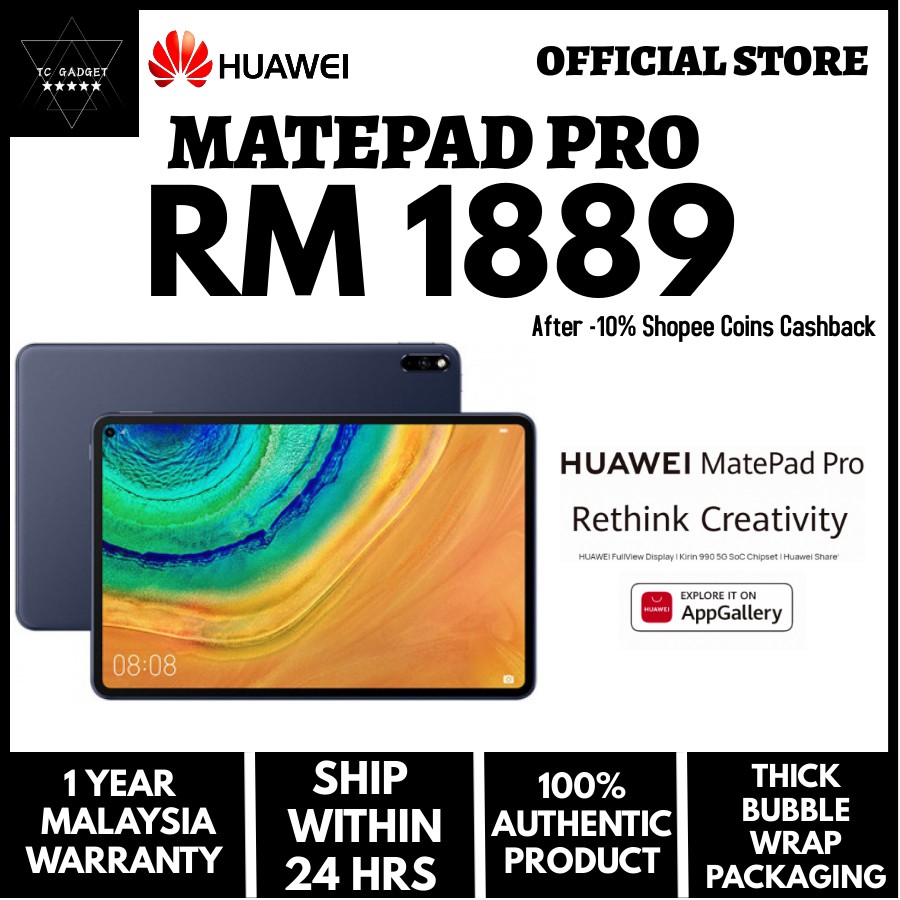 Huawei Matepad Pro WIFI / 100 Original Huawei Warranty Malaysia