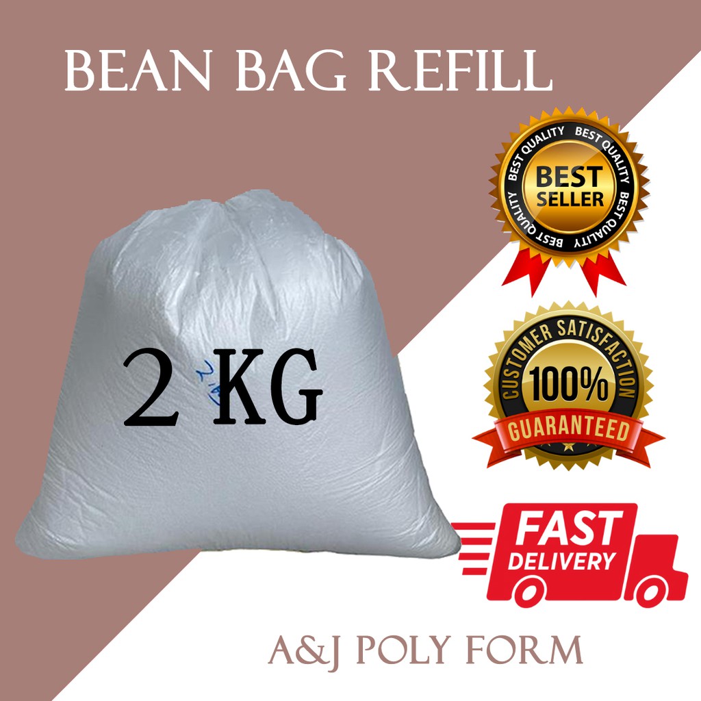 BEAN BAG REFILL FILLING/ BIJI KABUS (Polystyrene Poly Foam BEADS 2KG ...