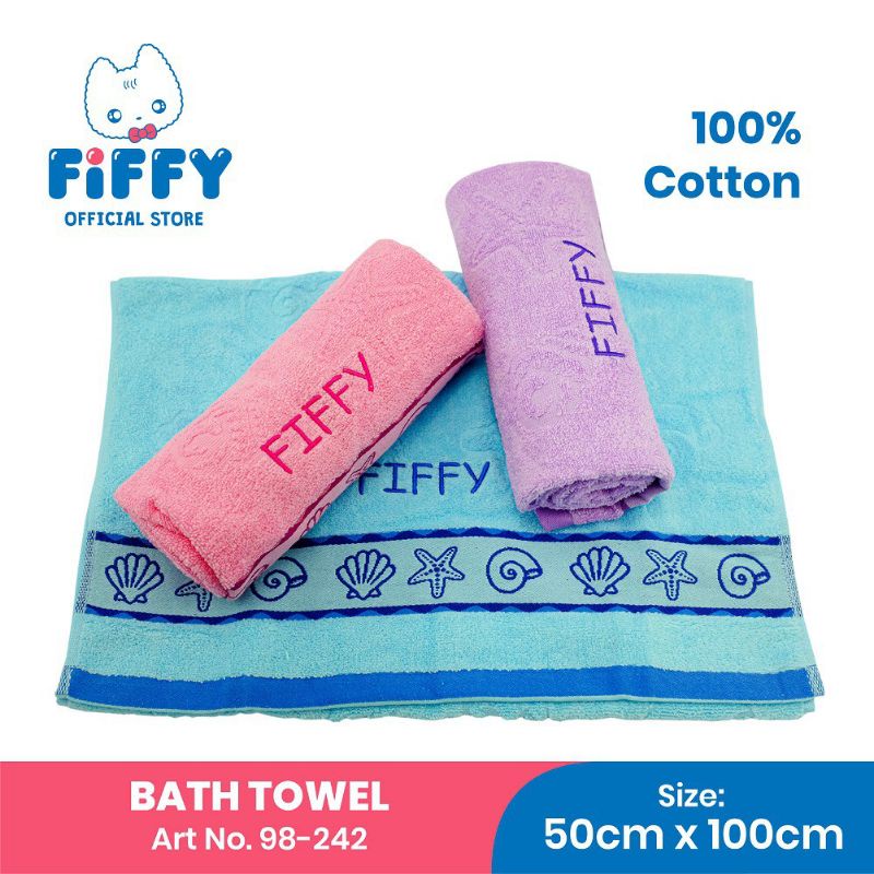 [ Ready Stock ] FIFFY Baby Cotton Bath Towel (1 Pcs) Shopee Malaysia