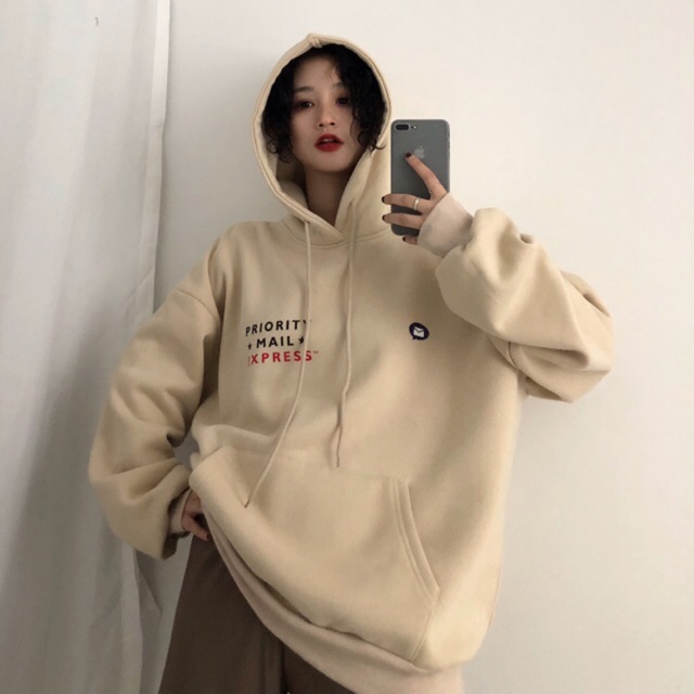 HOODIE 2 COLOR NUDE WHITE Shopee Malaysia