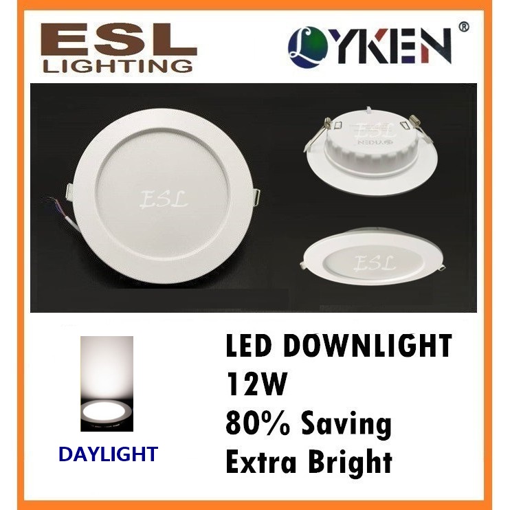 ESL LIGHTING LYKEN LED Downlight 18W 1 Year Warranty 1300lm Round ...