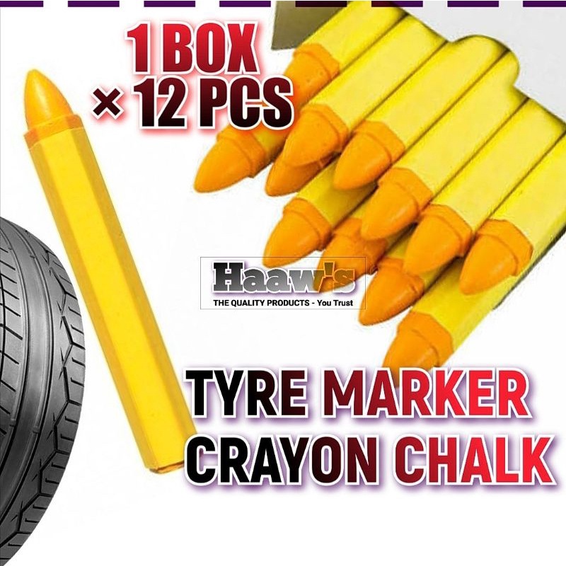 Tire chalk yellow