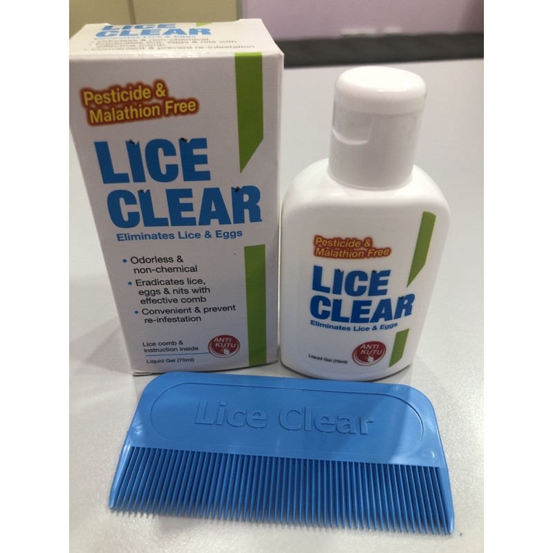 Lice Clear Liquid Gel 70 Ml Ubat Kutu Shopee Malaysia