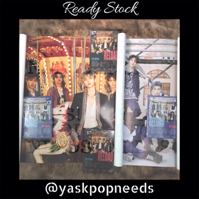 NCT Dream - Reload [Ridin' Ver.] Album + Poster Pieghevole E Set Fotocard Extra | Conteggio Hanteo E Gaon