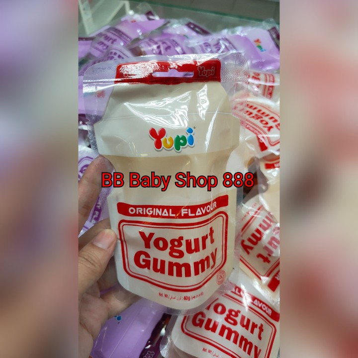 Halal Yupi Yogurt Gummy Original / Mixed Berry Flavour 40g Shopee