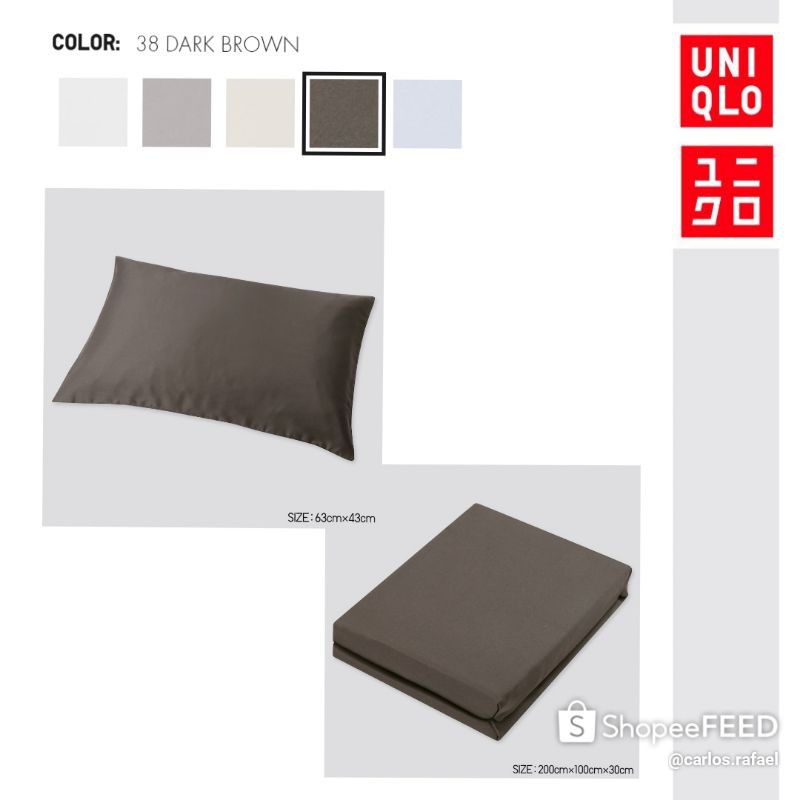 [Original] UNIQLO Japan AIRism Bed Collection Pillow Case/Bedsheet