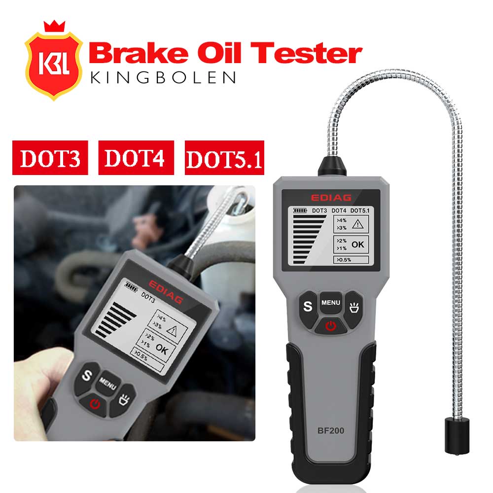 Automotive Brake Fluid Tester Digital BF200 Brake OIL Check Car Oil Tool LED/Screen Indicator
