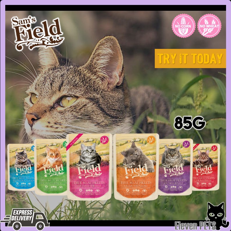 [EXP:7/2023] Sam's Field Cat Pouch 85G - (Wet Food, Makanan Kucing ...