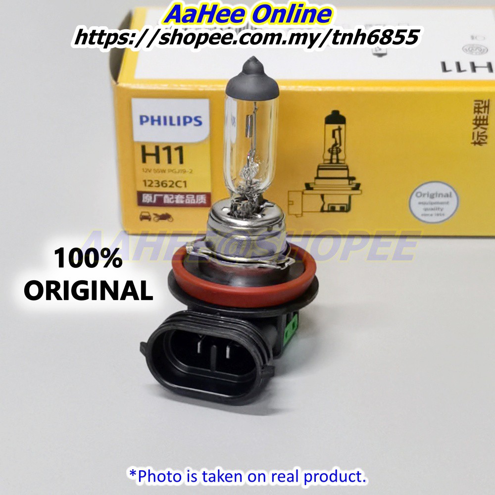 H11 Halogen Bulb OSRAM / PHILIPS Original 12V 55W for Head Light / Fog Lamp