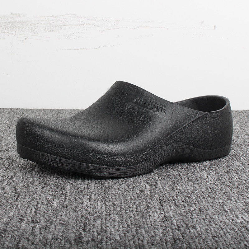 MBoya Men Kitchen Work Shoes Antiskid Oilresistant Chef Safety Shoes