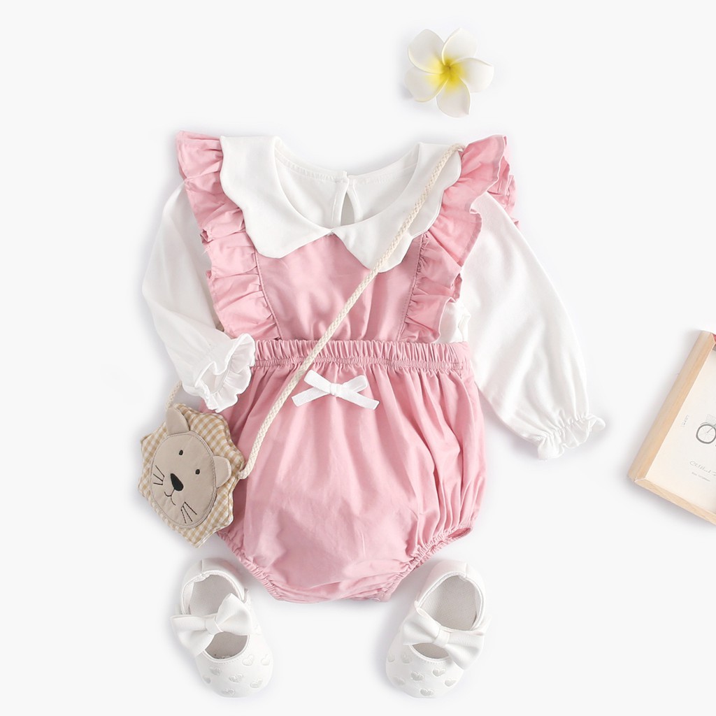 Cotton Baby Girl Romper + Tops 2Pcs Toddler Girl Clothing Set Newborn