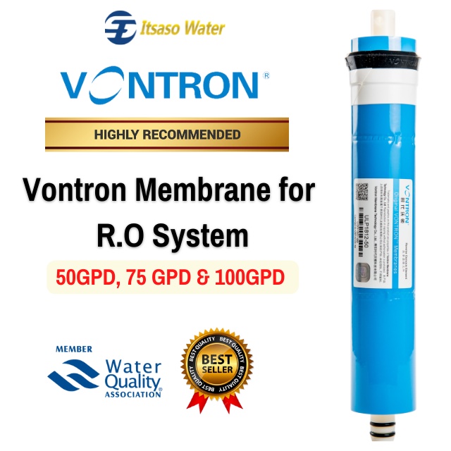 Vontron Membrance 50/75/100 GPD Cartridge For R.O System | Shopee Malaysia