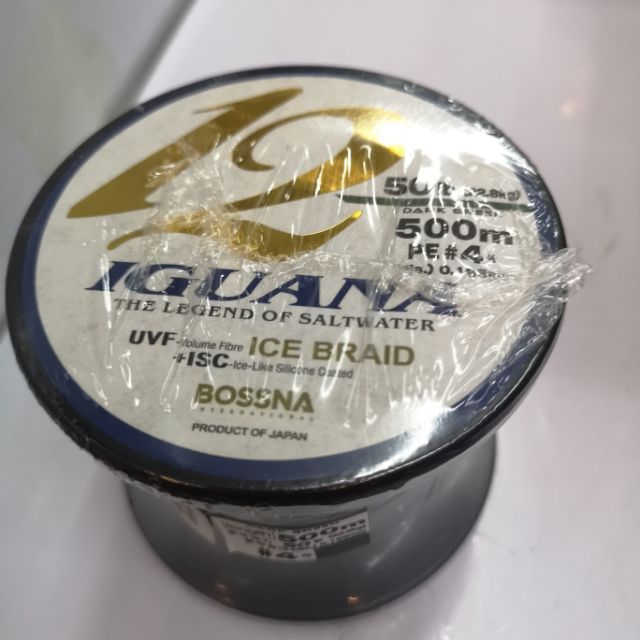 BOSSNA IGUANA 500METER ICE BRAID 12X FISHING LINE