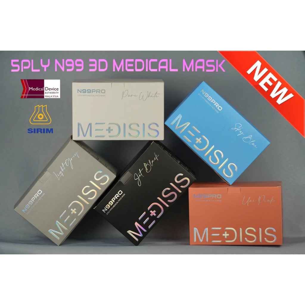 【MEDISIS 】🔥LIMITED TIME SALE🔥EARLOOP N99 PRO, 5PLY 5D MEDICAL MASK ...