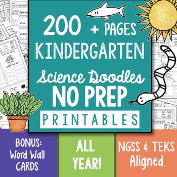 (PDF) science doodles kindergarten worksheet 200+ pages SOFT COPY ...