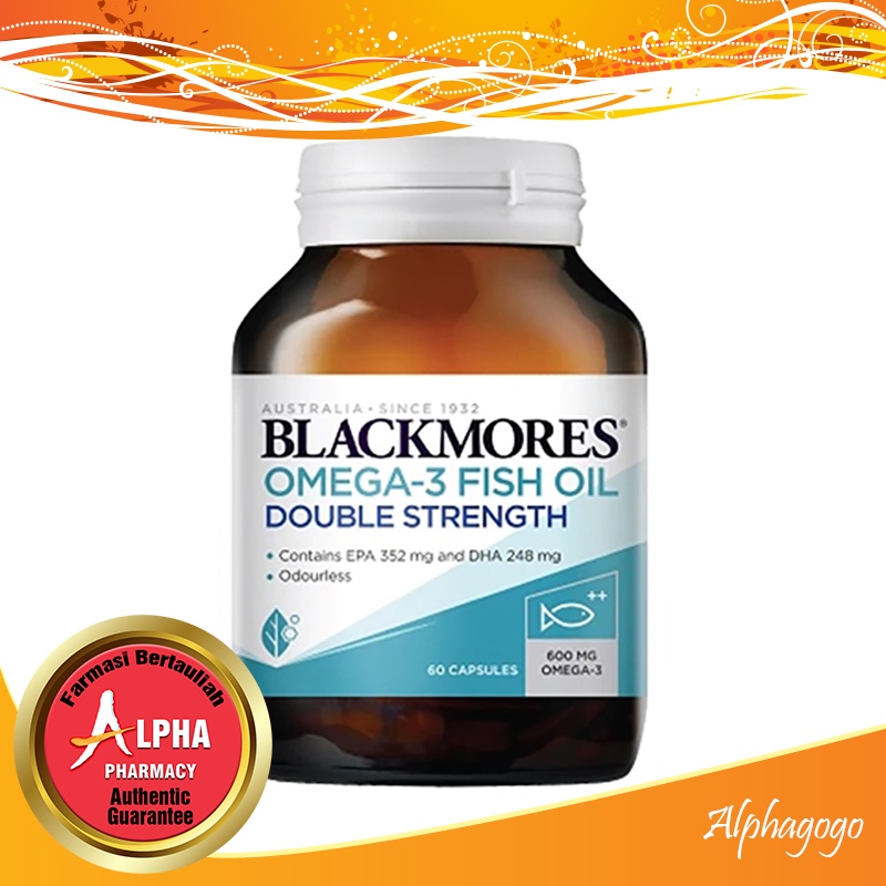 Blackmores Omega3 Fish Oil Double Strength (60 Capsules) Shopee Malaysia