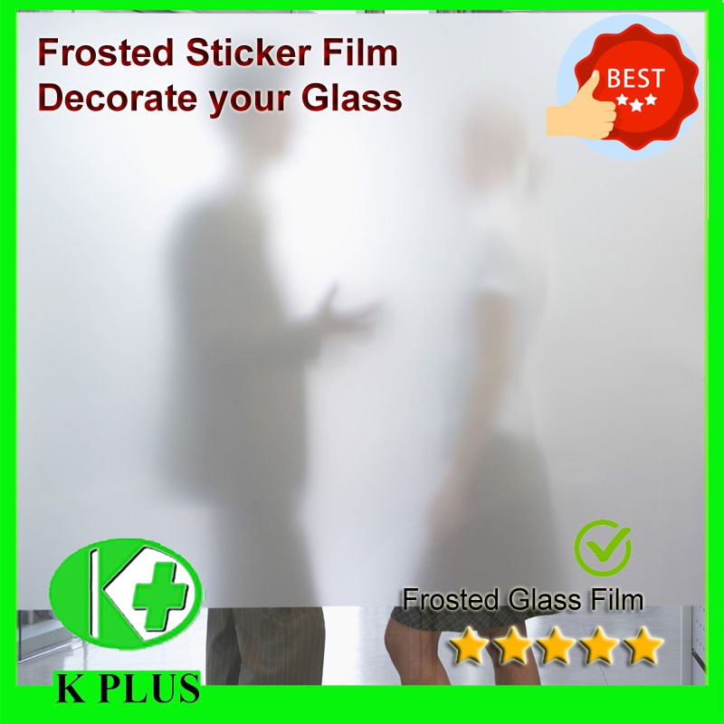 Frosted sticker glass film sand blast white mist sticker fros kertas ...