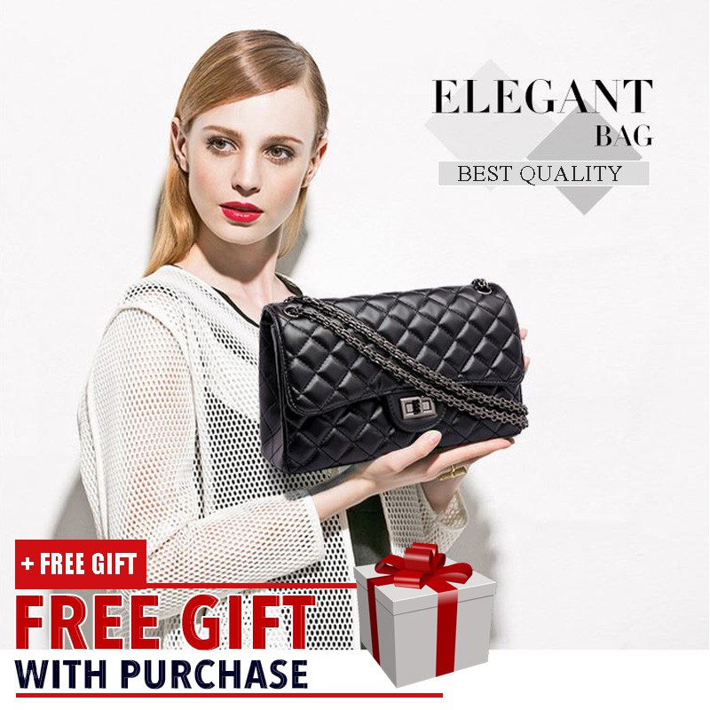 Ready Stock Quilted Cross Body Chain Sling Bag Europe Style Shopee