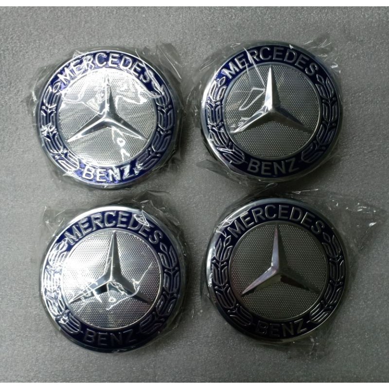Mercedes benz wheel hub center caps 75mm x 4 for Mercedes-Benz w202 ...