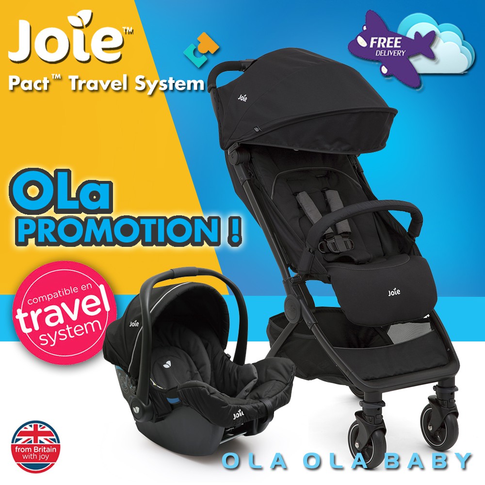 Joie Pact Travel System ( stroller + infant carrier) Shopee Malaysia