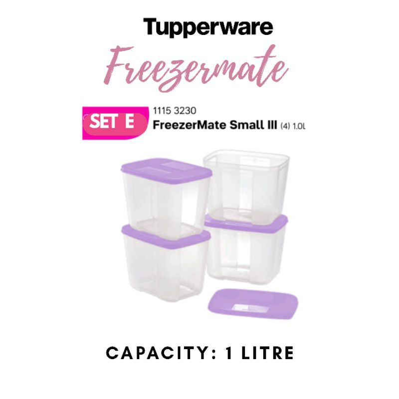 Random Colour Cover Ship: Tupperware FREEZERMATE 1L/ 650ML (FROZEN ...