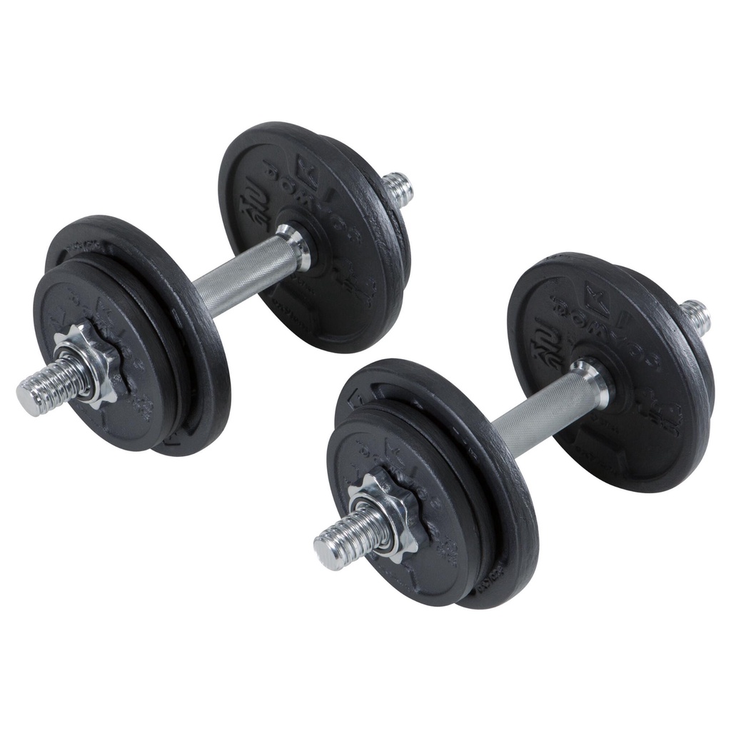 Decathlon Bodybuilding Gym Training Dumbbells Set 20 Kg Domyos