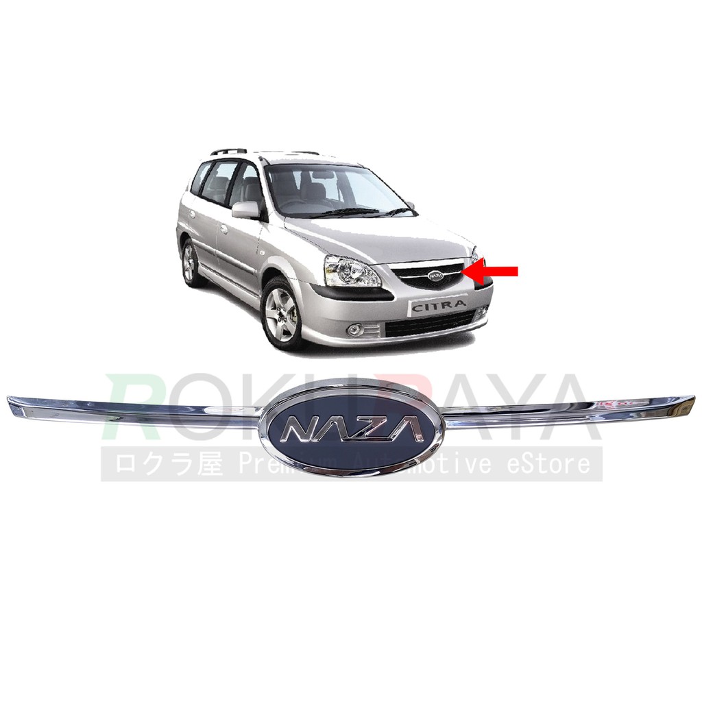 Naza Citra (2003 Model Bumper) Front Bumper Grille Center Chrome ...
