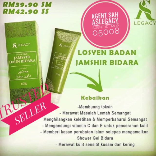 🔥🔥 LOSYEN BADAN JAMSHIR DAUN BIDARA 🔥🔥💯 Original | Shopee Malaysia