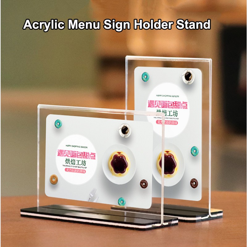 Transparent Acrylic Display Stand Desk Shelf High Quality Display Card