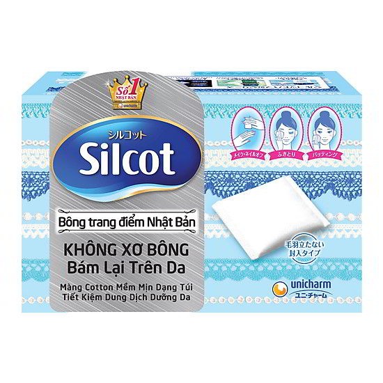 Silcot Japanese Makeup Remover Cotton Pads (Box of 82 pieces) | Shopee ...