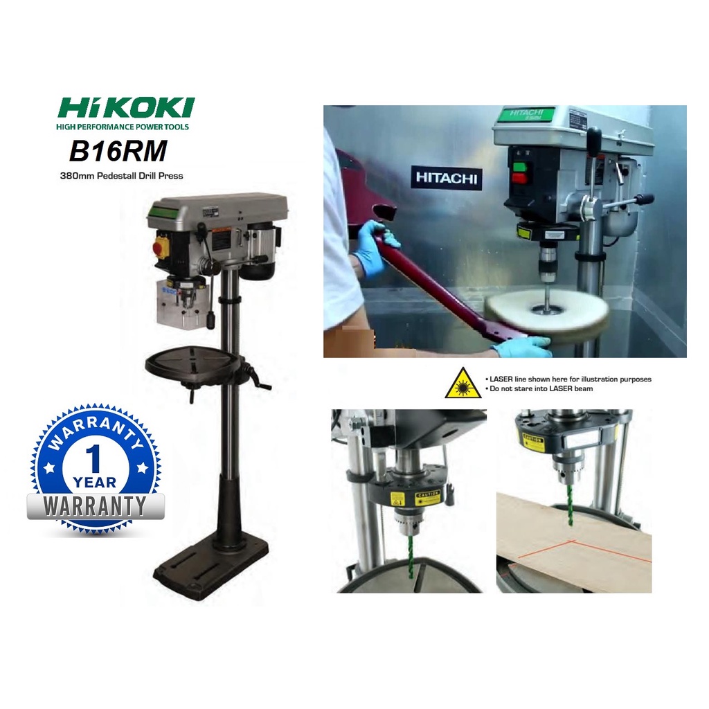 Hikoki B16RM 1.0Hp (750W) 16mm (5/8") Bench Drill Press | Shopee Malaysia