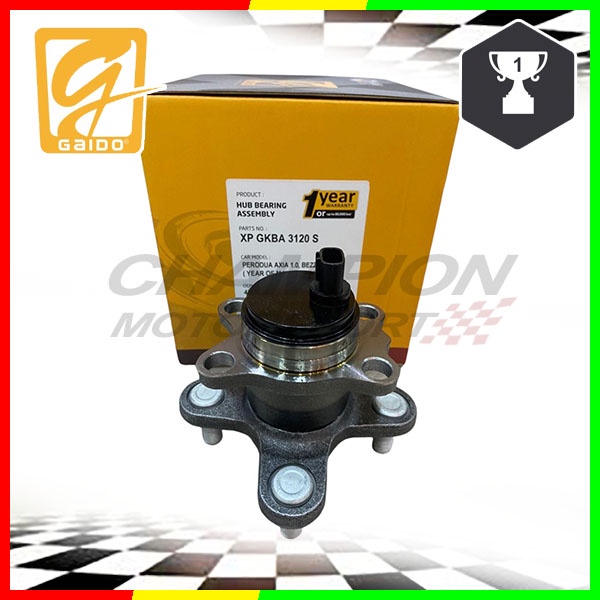 GAIDO Rear Wheel Bearing Perodua Axia ,Bezza 1.0/1.3 (GKBA-3120S ...