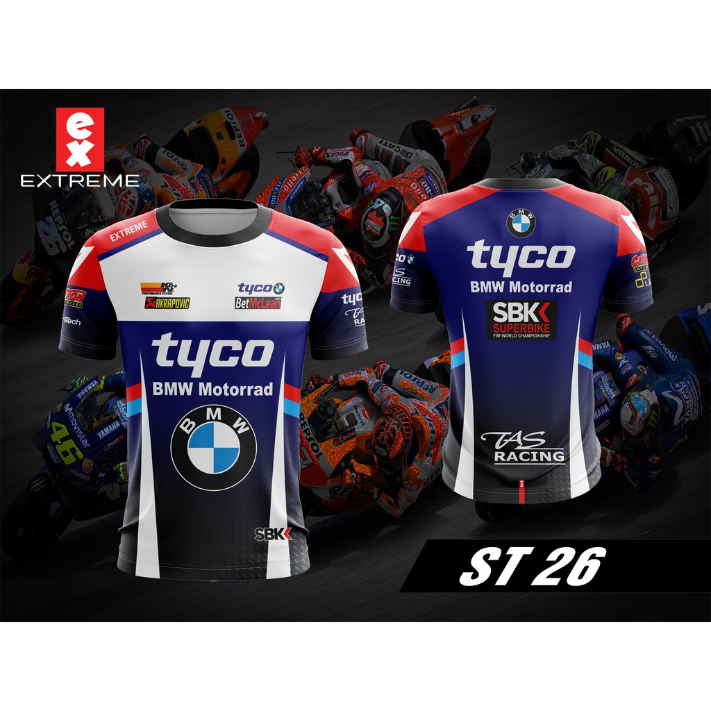 BMW Motorrad Tyco Racing Team SBK Design Sublimation Jersey | Shopee ...