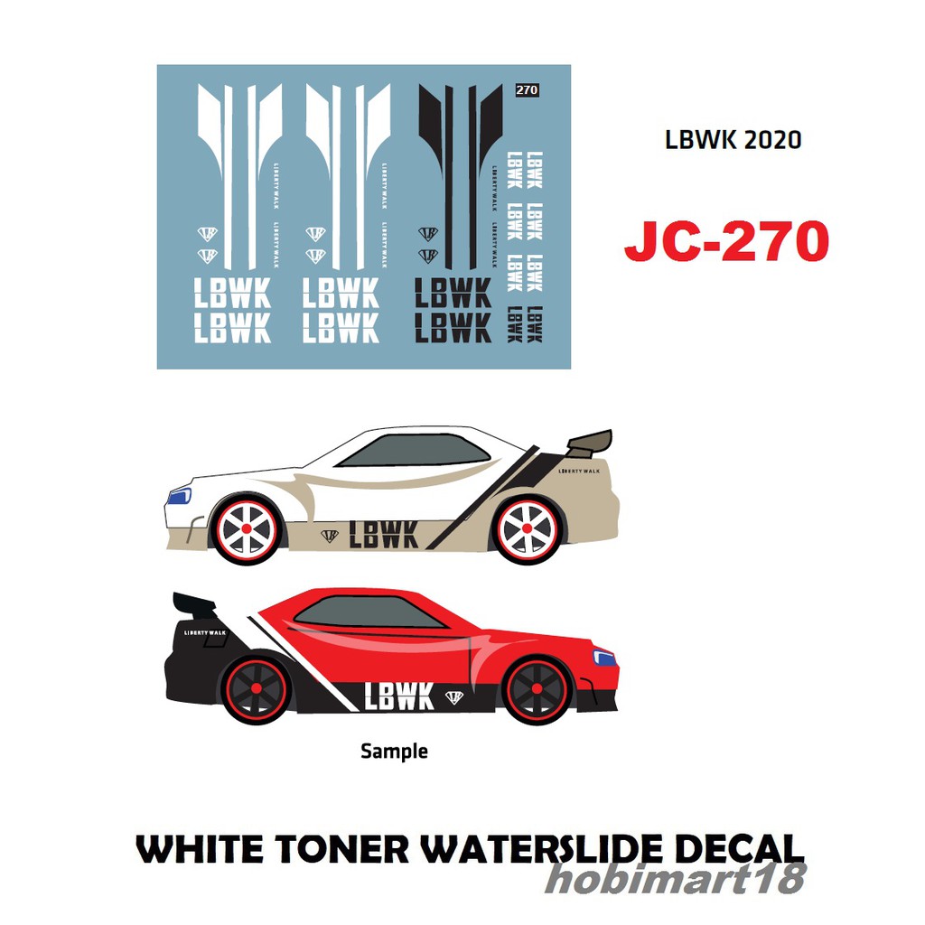 JC270 - LBWK 2020 Hotwheels 1:64 diecast custom white toner waterslide ...