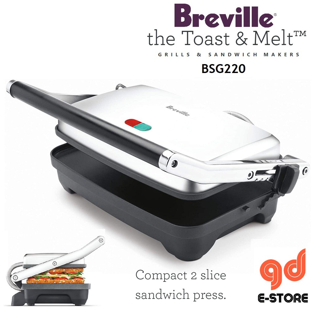 Breville The Toast and Melt Sandwich Press Brushed Stainless Steel