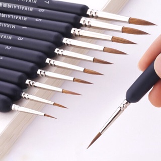 15pcs Professional Detail Paint Brushes Set Miniature Fine Tiny