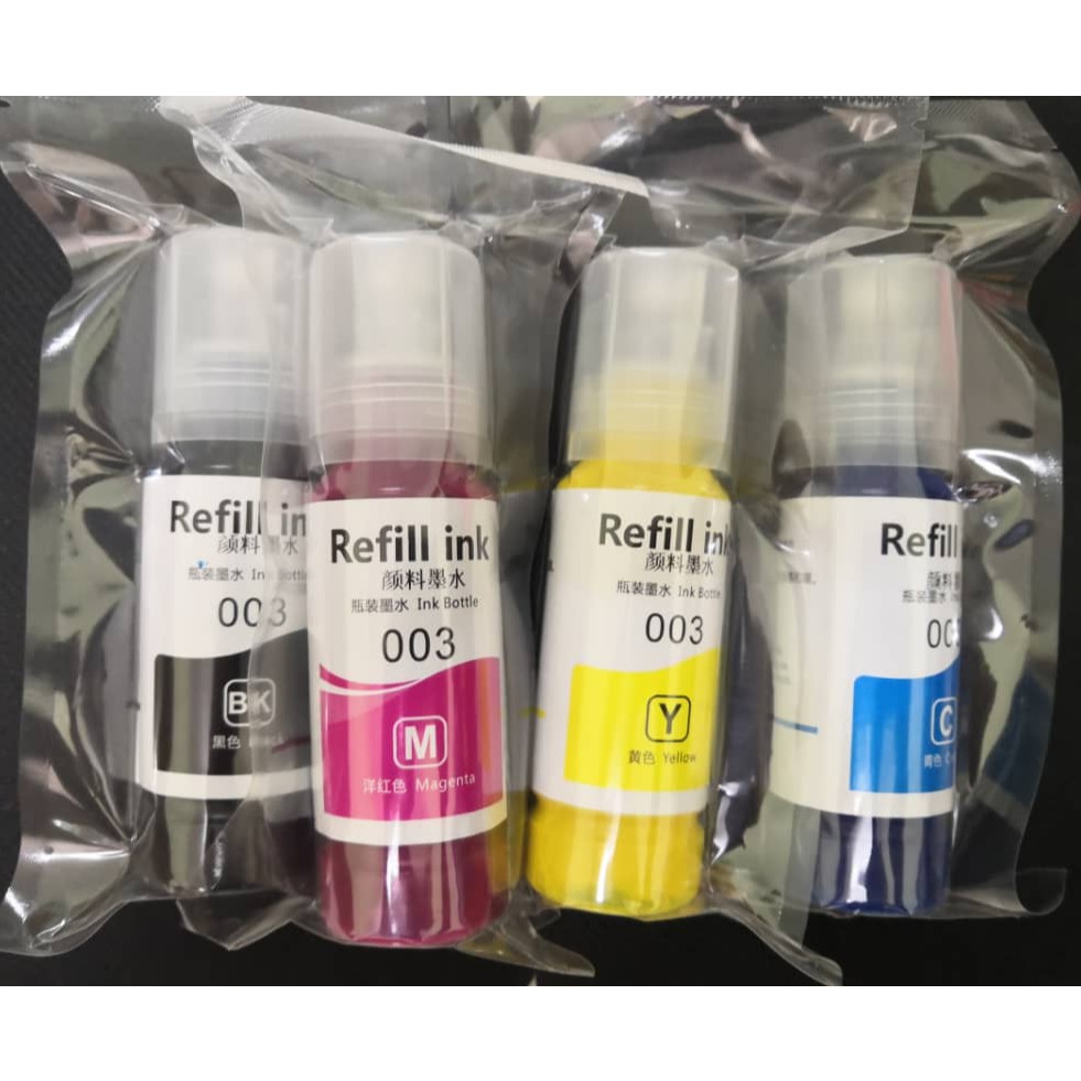 Pigment Ink 003 (BK,C,M,Y) for L1110/L3100/L3101/L3110/L3150/L5190 ...