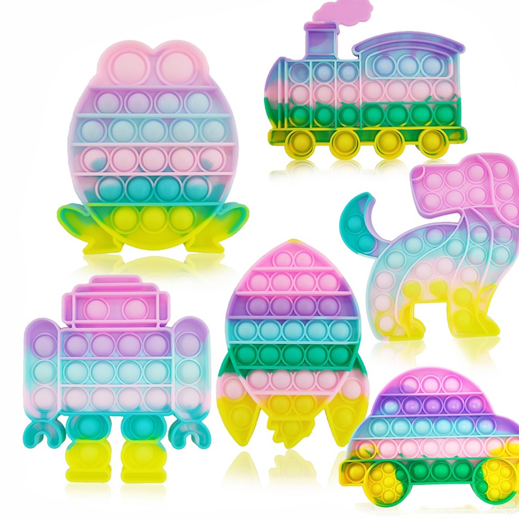 LQUYTA – Lot De 20 Mini Porte-clés Pop It Sensoriels – Push And Bubble – Silicone Anti-stress – Pour Enfants Et Adultes – Styles Aléatoires