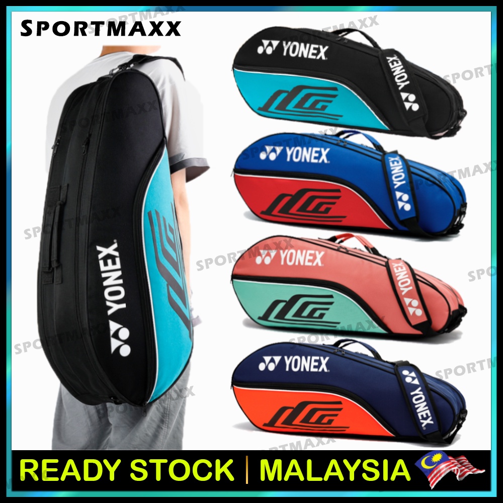 Badminton Bag HighQuality Double Compartments Bag Single Sling Strap 46 Badminton rackets Bags