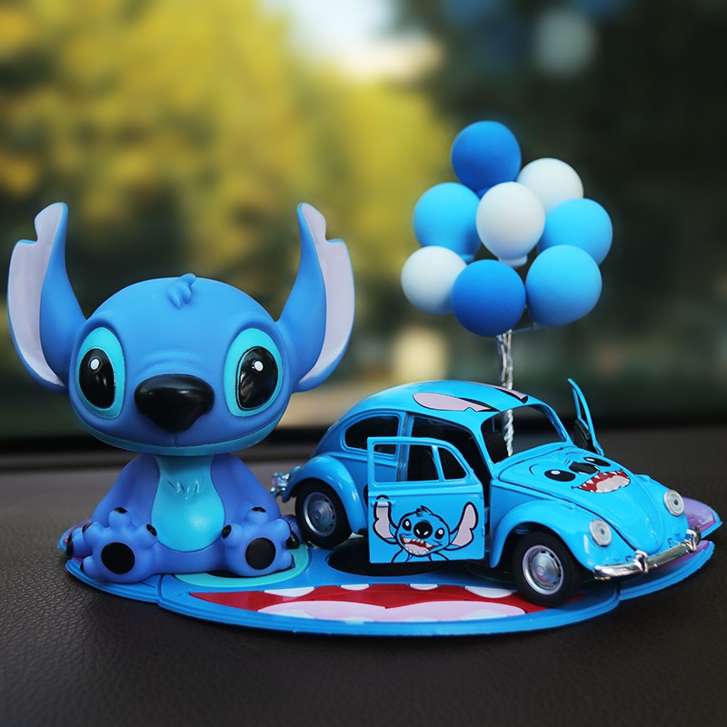 Stitch car decoration cute shook his head car interior decoration creative car decoration net red center console decorat