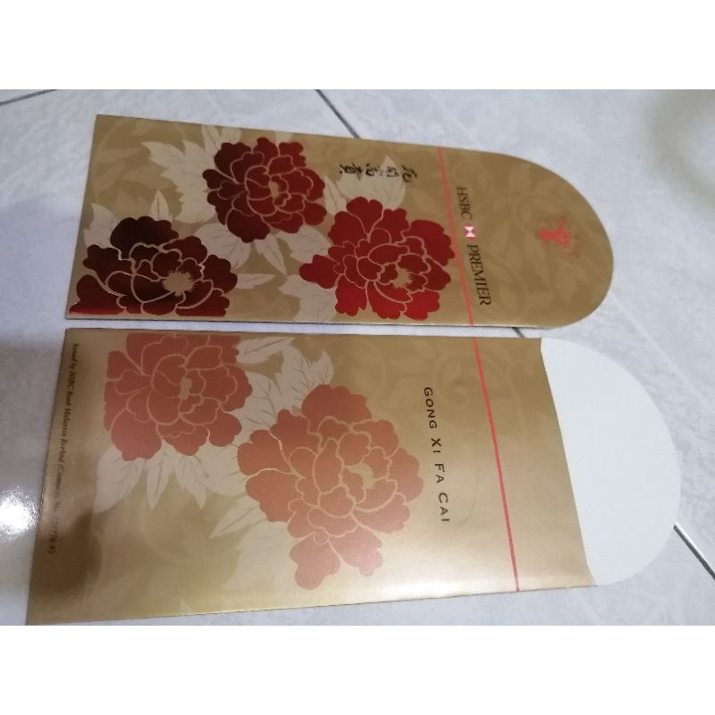 HSBC premier Ang pao red Packet 2pcs | Shopee Malaysia