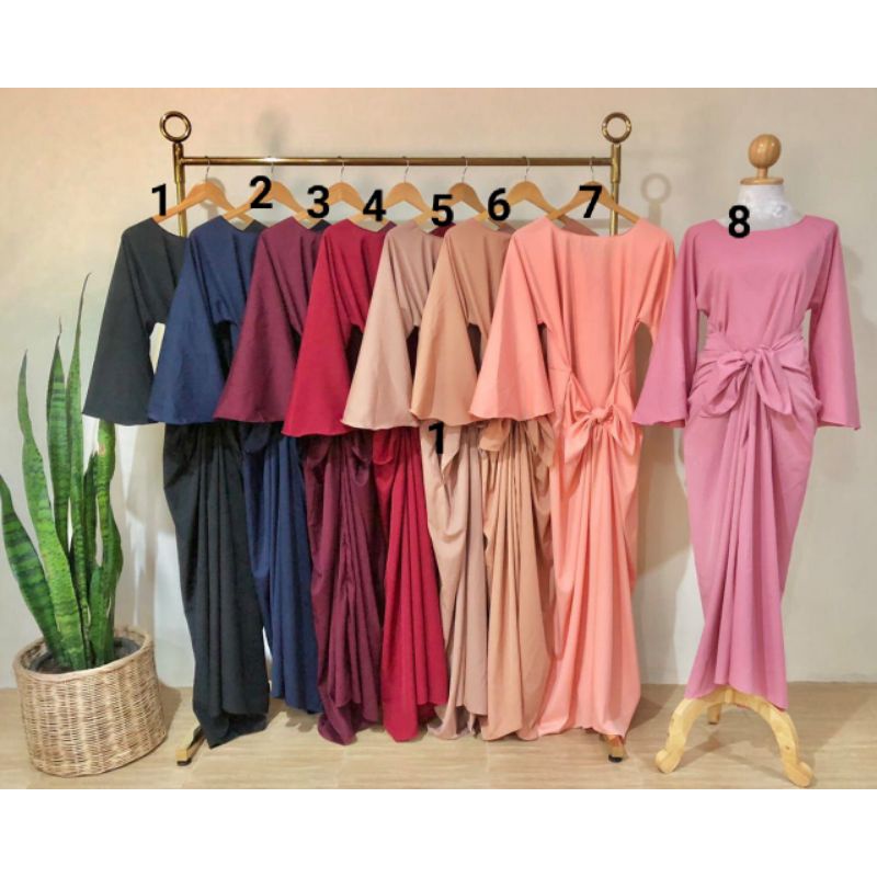 Lembayung Plain Pario Skirt - Blue main image 1