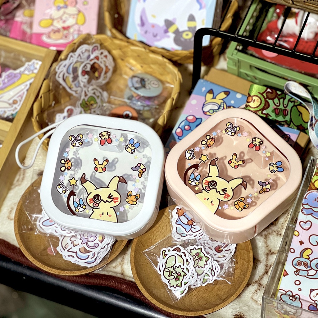 Pokemon Pikachu Mimikyu Cute Mini Storage Box Transparent Accessories ...