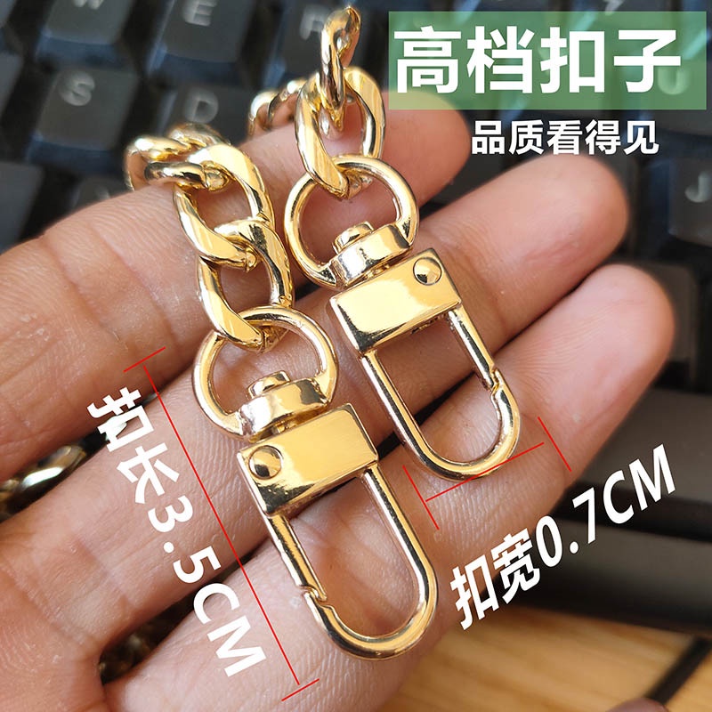 Metal Chain Strap for Bags DIY Handles Crossbody Accessories Detachable  Replacement Purse Chain Strap 9.5mm wide 40cm/120cm Long