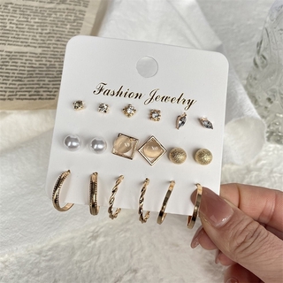 925 Silver,Gold Stud Earrings for Women Fashion Jewelry Free Shipping A  Pair/set