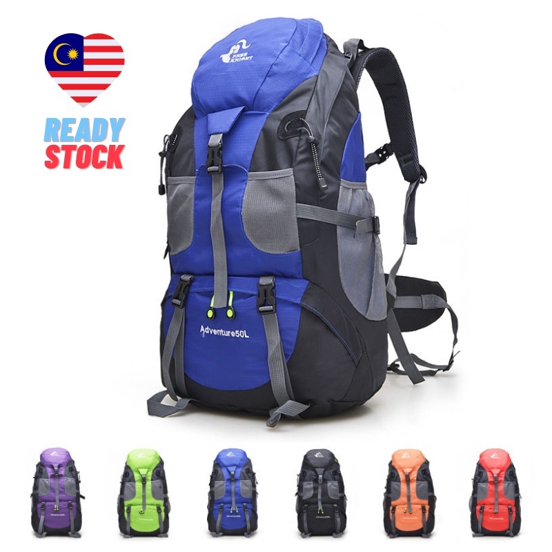 TonyaMall 50L Water Repellent Hiking Camping Travel Outdoor Backpack ...