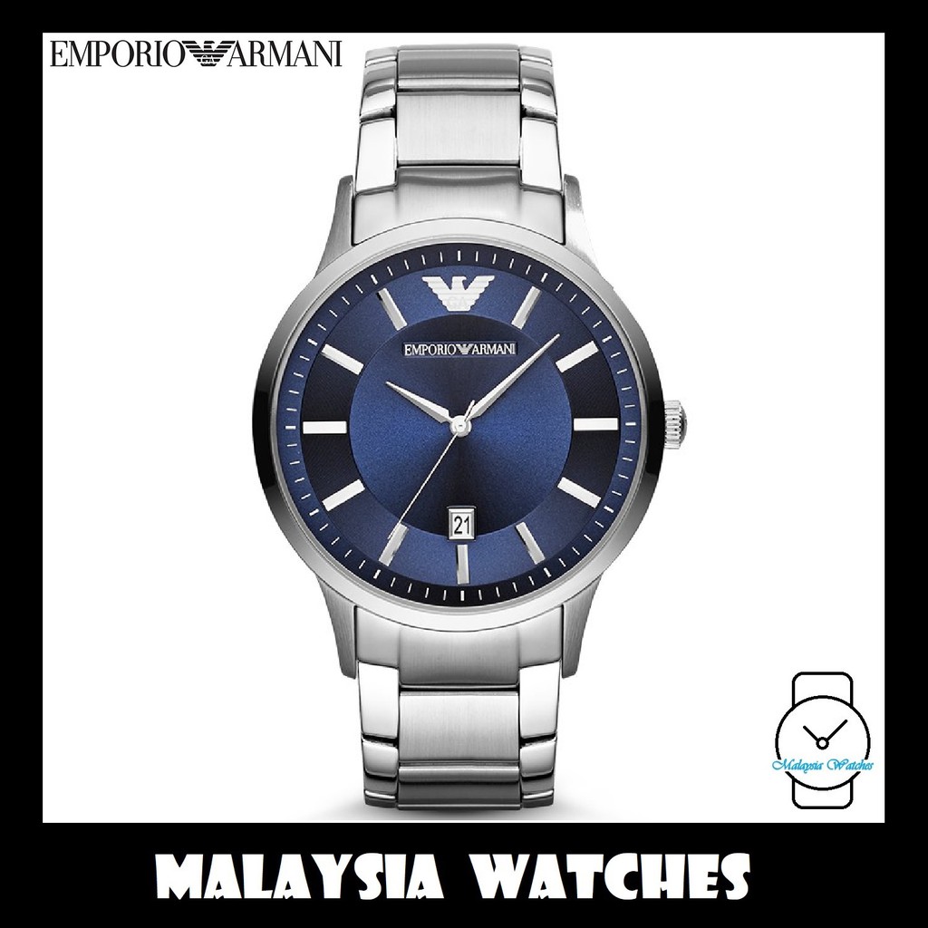 100 Original Emporio Armani Men s AR2477 Renato Blue Dial