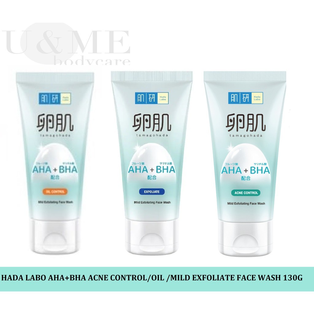 Hada Labo Tamagohada AHA+BHA Mild Exfoliating Face Wash | Shopee Malaysia